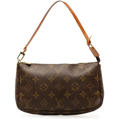 Pre-owned Canvas clutches , female, Sizes: ONE SIZE - Louis Vuitton Vintage - Modalova