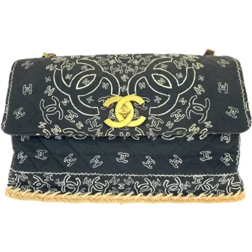 Pre-owned Cotton crossbody-bags , female, Sizes: ONE SIZE - Chanel Vintage - Modalova