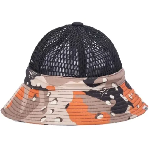 Mesh Bucket Hat Camo Streetwear Accessoire - HUF - Modalova