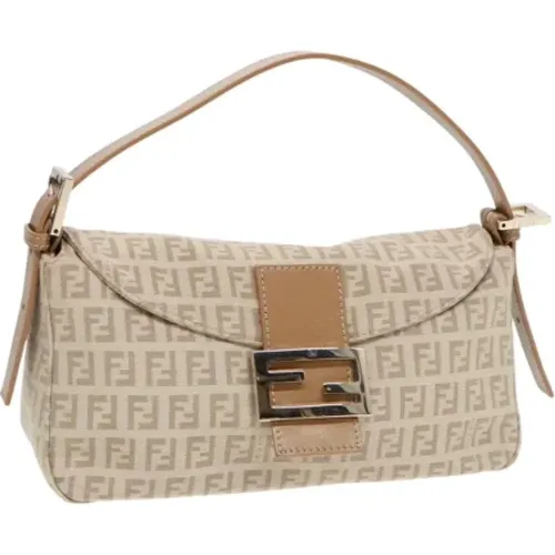 Pre-owned Canvas shoulder-bags , female, Sizes: ONE SIZE - Fendi Vintage - Modalova