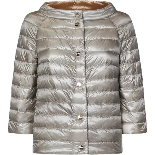 Coats Grey , female, Sizes: L - Herno - Modalova