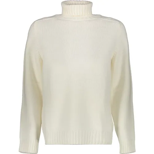 Gerippter Woll-Turtleneck-Pullover - Dondup - Modalova