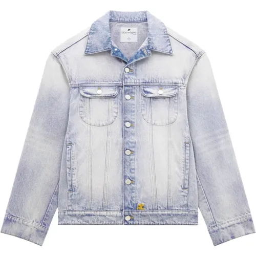 Denim Cocoon Jacket , Damen, Größe: L - Courrèges - Modalova