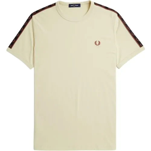 Kontrastband Ringer T-Shirt , Herren, Größe: XL - Fred Perry - Modalova