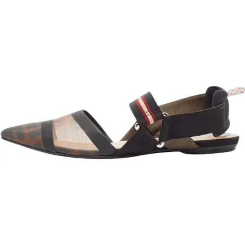 Pre-owned Canvas sandals , female, Sizes: 3 UK - Fendi Vintage - Modalova