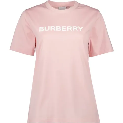 Logo Print T-Shirt , Damen, Größe: S - Burberry - Modalova