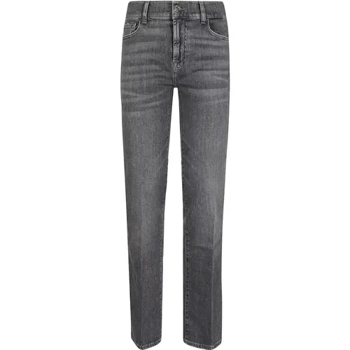 Graue Bootcut Denim Jeans , Damen, Größe: W25 - 7 For All Mankind - Modalova