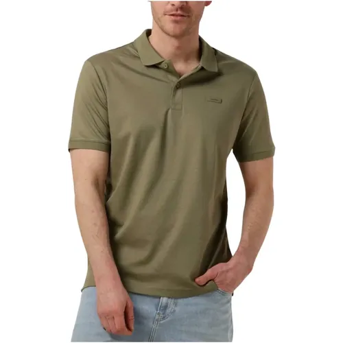 Glatte Slim Polo T-shirt aus Baumwolle , Herren, Größe: S - Calvin Klein - Modalova