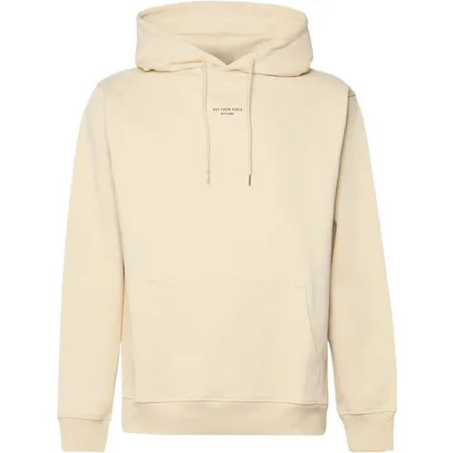 Cotton Hooded Sweatshirt with Front Logo , male, Sizes: XL, S, L, M - Drole de Monsieur - Modalova