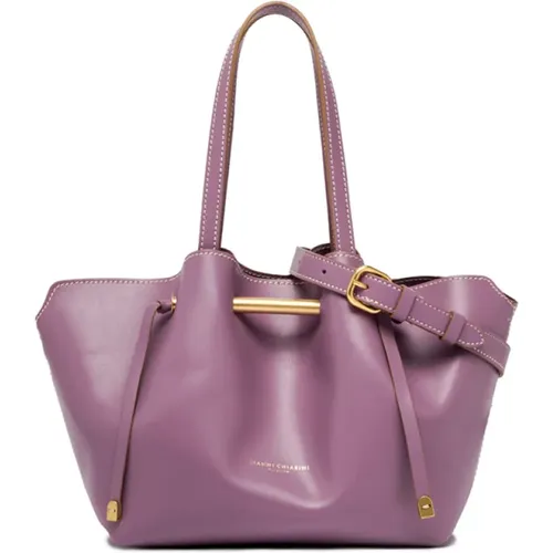 Amanda Leather Bag with Metal Detail , female, Sizes: ONE SIZE - Gianni Chiarini - Modalova