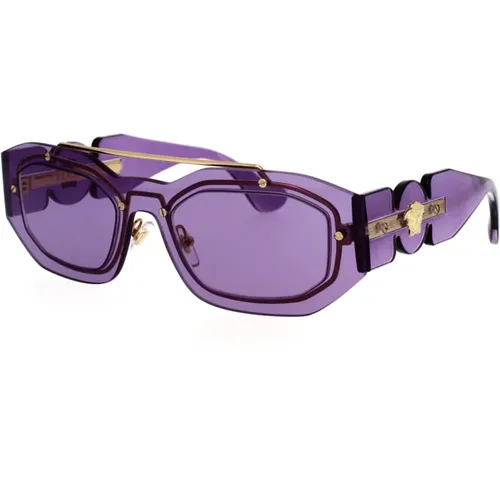 New Biggie Sunglasses Irregular Shape , female, Sizes: 51 MM - Versace - Modalova