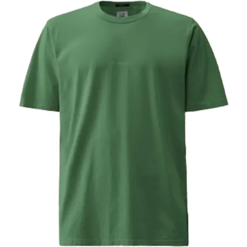Resist Dyed Logo T-shirt , Herren, Größe: M - C.P. Company - Modalova