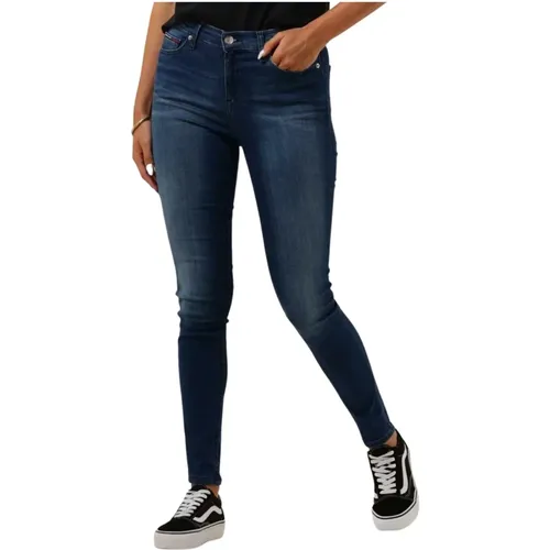Skinny Jeans Nora Blau , Damen, Größe: W26 L30 - Tommy Jeans - Modalova