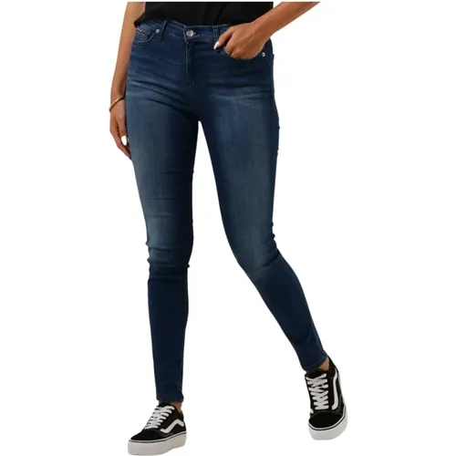 Skinny Jeans Nora Blau , Damen, Größe: W31 L32 - Tommy Jeans - Modalova