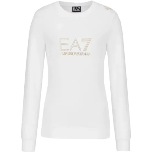 Sweatshirts , Damen, Größe: M - Emporio Armani EA7 - Modalova