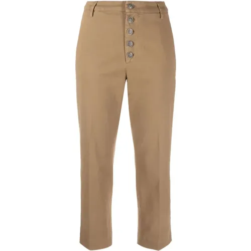 Stretch-Cotton Trousers , female, Sizes: W26, W29, W30, W31, W27, W28, W32 - Dondup - Modalova