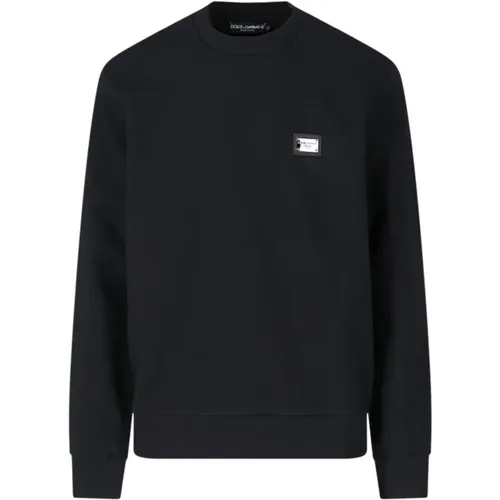 Logo Crewneck Sweaters , male, Sizes: XL, XS, L, M, S - Dolce & Gabbana - Modalova