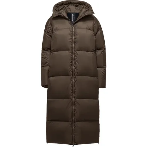 Long Hooded Down Jacket Water-Repellent , female, Sizes: 2XL, M, XS, XL, L - BomBoogie - Modalova