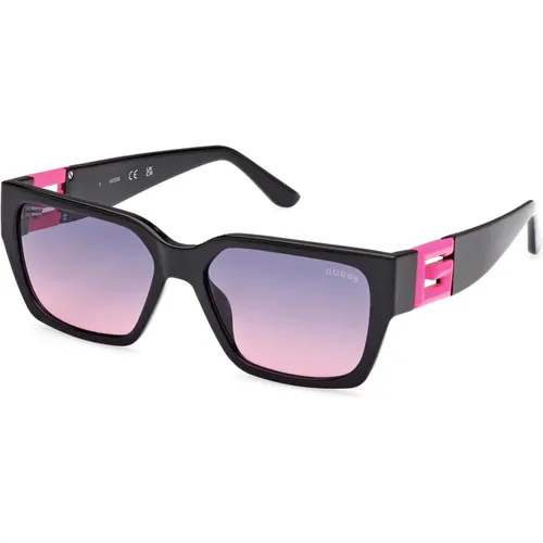 Trendige Sonnenbrille mit Metallrahmen , unisex, Größe: 55 MM - Guess - Modalova