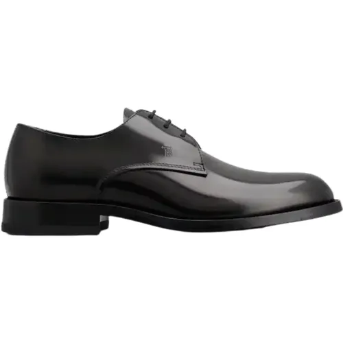 Elegant Leather Flat Shoes for Men , male, Sizes: 10 UK - TOD'S - Modalova