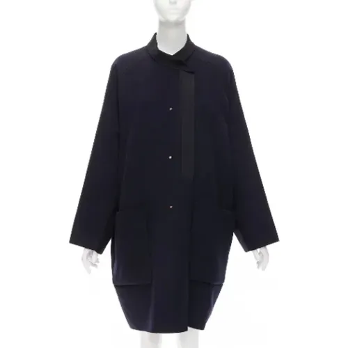 Pre-owned Cashmere outerwear , female, Sizes: XL - Hermès Vintage - Modalova