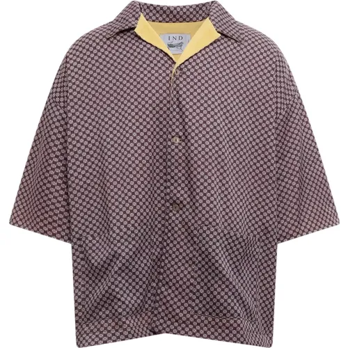 Men's Clothing Shirts Brown Ss22 , male, Sizes: M, S - Indacum - Modalova