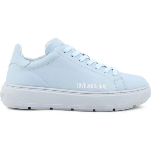 Damen Leder Sneakers - Stil Ja15304G1Gia0 , Damen, Größe: 38 EU - Love Moschino - Modalova