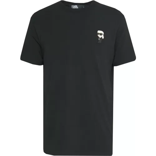 Cotton T-Shirt , male, Sizes: L, XL, S, 2XL - Karl Lagerfeld - Modalova