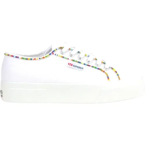 Weiße Sneakers Frühling Sommer Modell , Damen, Größe: 37 EU - Superga - Modalova