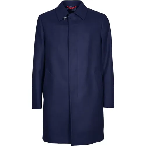 Wool Cashmere Coat Aw24 , male, Sizes: L, XL, M - Fay - Modalova