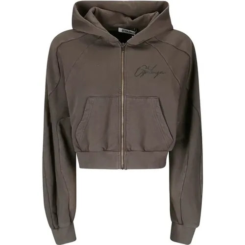 Hooded Zip Sweatshirt with Logo Detail , female, Sizes: S - Ottolinger - Modalova