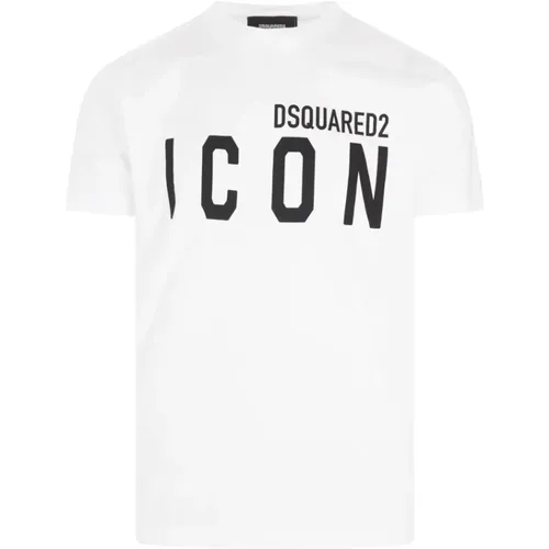 Be Icon Cool T-Shirt , Herren, Größe: 2XL - Dsquared2 - Modalova