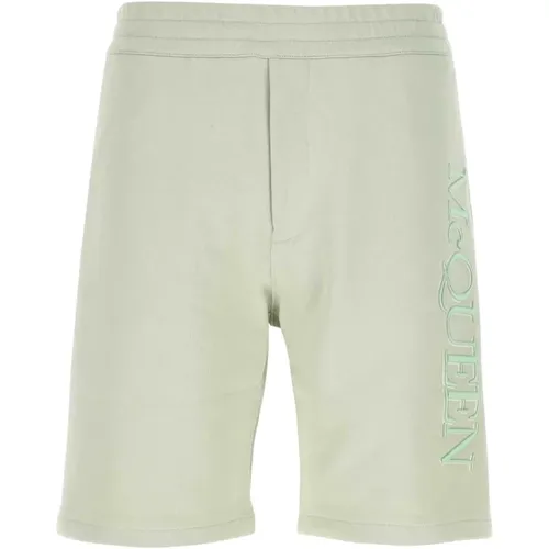 Pastel Cotton Bermuda Shorts , male, Sizes: S, M - alexander mcqueen - Modalova