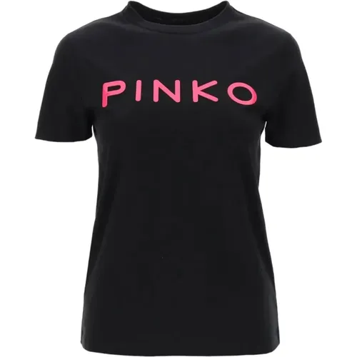 Casual Cotton Tee for Everyday Wear , female, Sizes: XS - pinko - Modalova