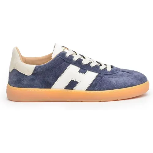 Coole Blaue Wildleder-Sneakers , Herren, Größe: 44 1/2 EU - Hogan - Modalova