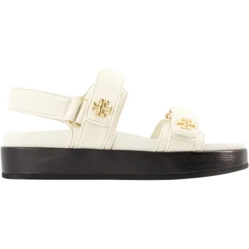 Kira Sport Sandals - Leather - New Ivory , female, Sizes: 2 1/2 UK, 6 UK - TORY BURCH - Modalova