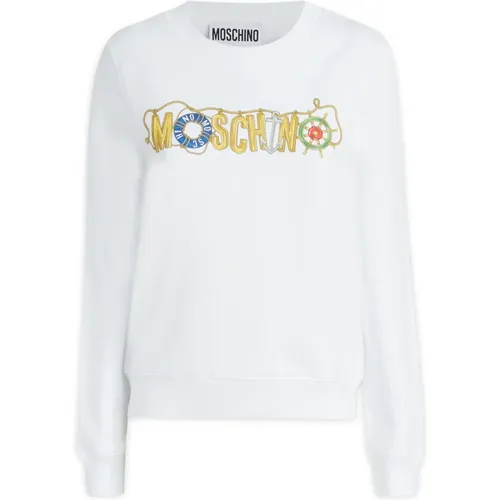 Trendige Sweatshirt Kollektion , Damen, Größe: 2XS - Moschino - Modalova