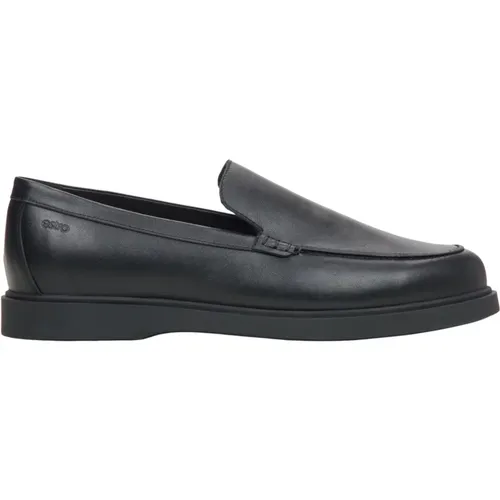 Herren Schwarze Loafer aus Premium Italienischem Echtem Leder Er00115834 , Herren, Größe: 41 EU - Estro - Modalova