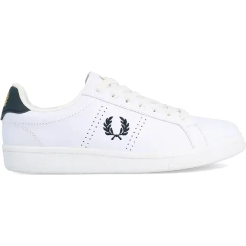 Klassische weiße Herrensneaker , Herren, Größe: 40 EU - Fred Perry - Modalova