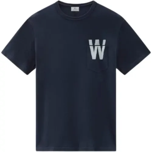 T-Shirts , Herren, Größe: 2XL - Woolrich - Modalova