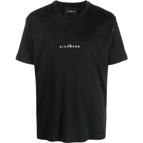 Logo-Print Cotton T-shirt, , male, Sizes: S, L, M - John Richmond - Modalova