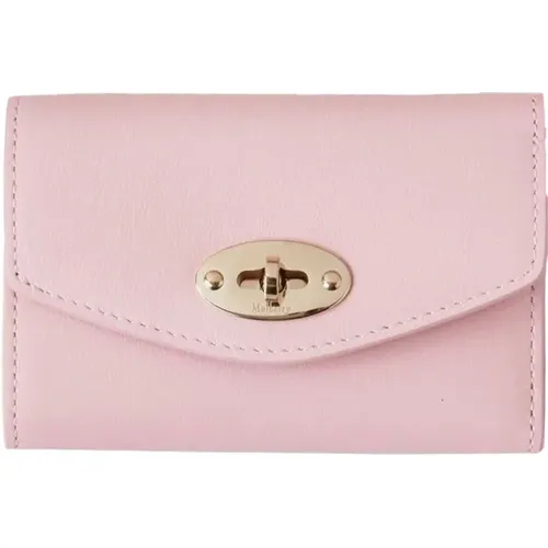 Folded Darley Wallet Powder Rose , female, Sizes: ONE SIZE - Mulberry - Modalova