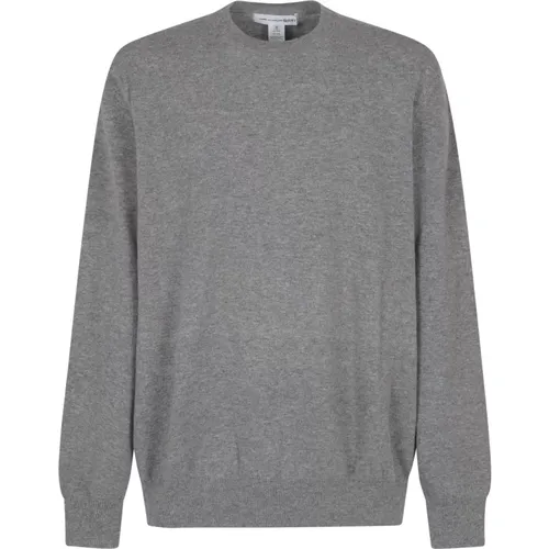 Grey Men's Knit Sweater , male, Sizes: S, L, M - Comme des Garçons - Modalova