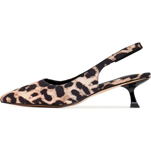 Leopard Stiletto High Heels - Cesare Gaspari - Modalova