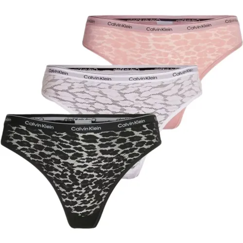 Pack Lace Brazilian Panties in 3 Colors , female, Sizes: M, S, L - Calvin Klein - Modalova