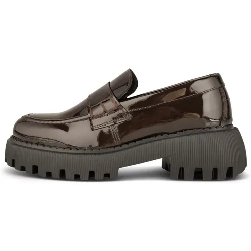 Chunky Loafer in Patent Leather , female, Sizes: 6 UK, 5 UK, 3 UK, 4 UK, 7 UK, 8 UK - Shoe the Bear - Modalova