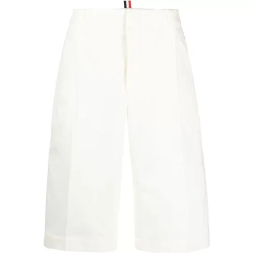 Cotton Weaving Serge Shorts , male, Sizes: L - Thom Browne - Modalova