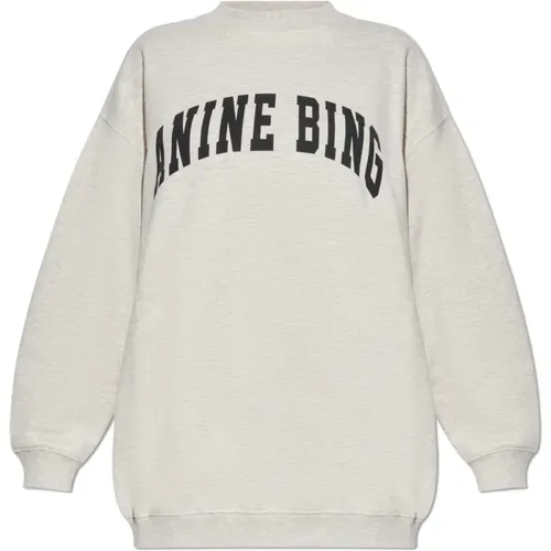 Sweatshirt mit Logo , Damen, Größe: S - Anine Bing - Modalova