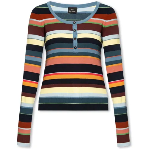 Gestreifter Pullover , Damen, Größe: M - PS By Paul Smith - Modalova