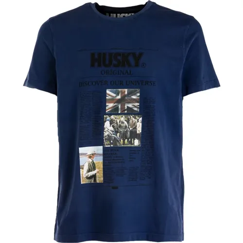 Zeitgemäßes Tyler Herren T-Shirt , Herren, Größe: 2XL - HUSKY ORIGINAL - Modalova